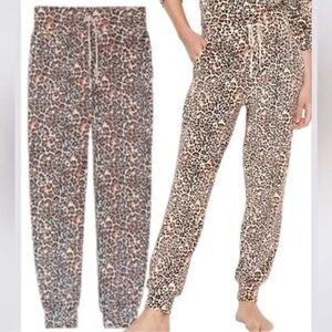 Victoria's Secret Leopard Print Velour Joggers  | True to Size  |  XLarge